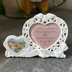 Enesco Precious Moments Photo Frame. “Friendship Blooms When We Are Together”